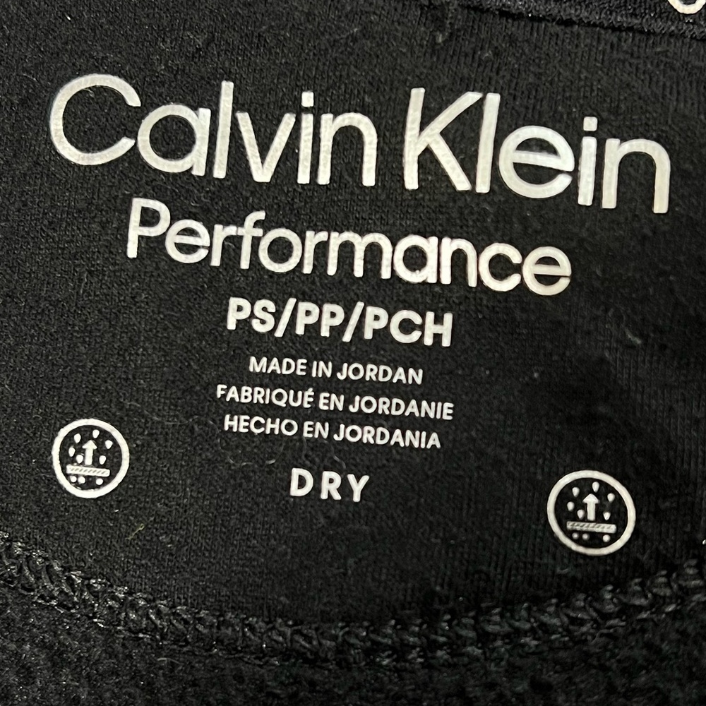 Calvin Klein Black Full Zip Up Fleece Long Sleeve Women's Size PS/PP/PCH - Picture 8 of 10